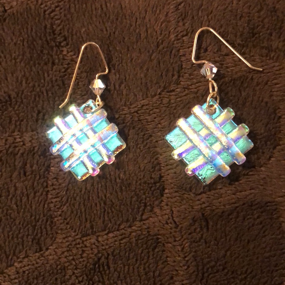 Glass earrings